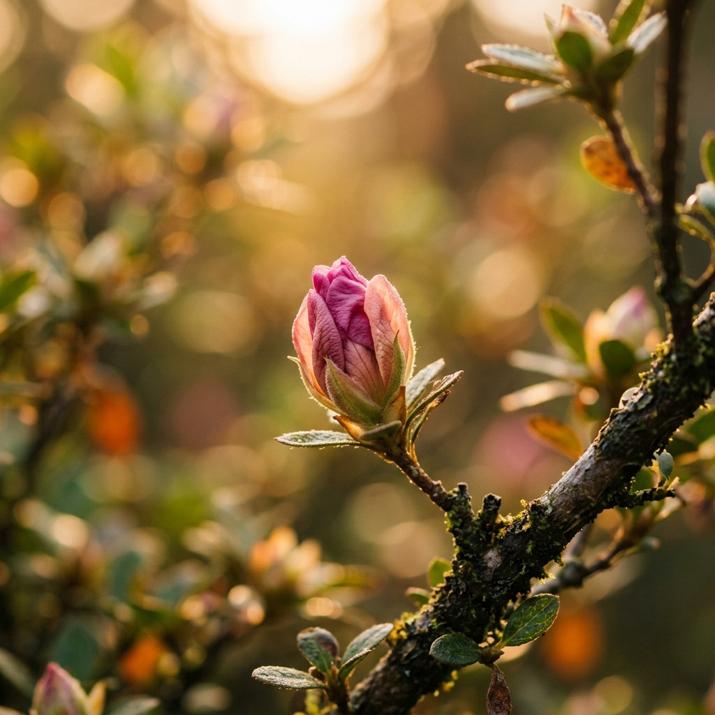 Capullo de flor a punto de abrirse